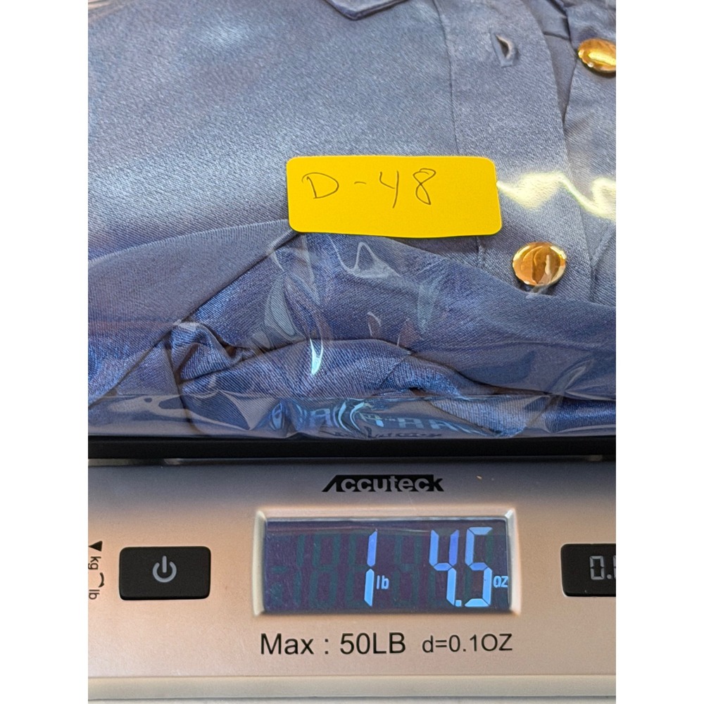 J.Crew Luster Crepe Midi Shirtdress Delphinium Blue Gold Button BU107 Womens 12 - Picture 7 of 9